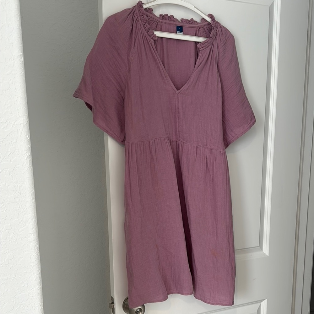 Women's Mauve cotton dress